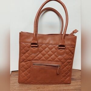 Atmosphere Butterscotch Quilted Tote Bag